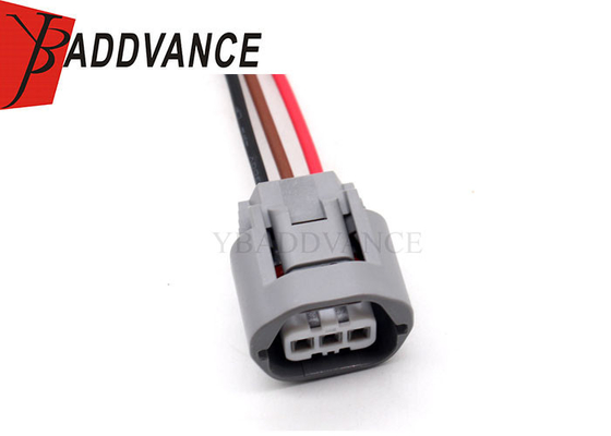 3 Pin Automotive Grey Female Connector Waterproof Wire Harness For Car