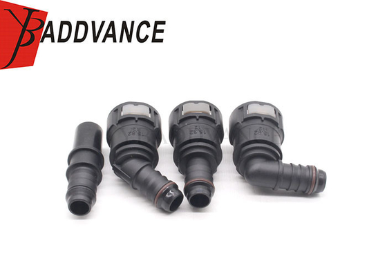 15.82 ID12 Automotive Straight And Elbow Black Male and Female Fuel Line Connector