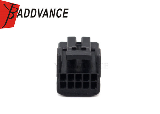 Electrical 10 Pin Female Connector Black Color With Terminals For Automotive