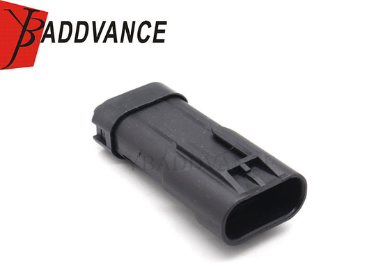 12162190 4 Way 4 Pin Male Automotive Electrical Wire Connectors Black For GM