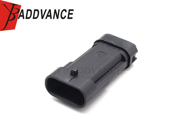12162190 4 Way 4 Pin Male Automotive Electrical Wire Connectors Black For GM