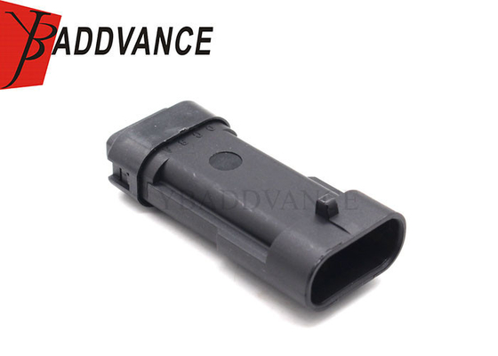12162190 4 Way 4 Pin Male Automotive Electrical Wire Connectors Black For GM