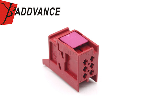 6Q0937702B Female Auto Electrical 6 Pin Flat Contact Connector For Audi