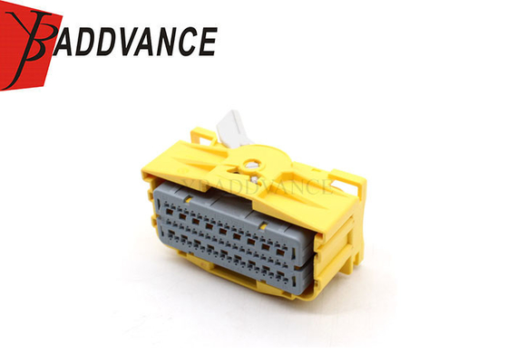 Yellow Color  54 Pin Female PBT GF20 Auto Wire-to-Board ECU Connector