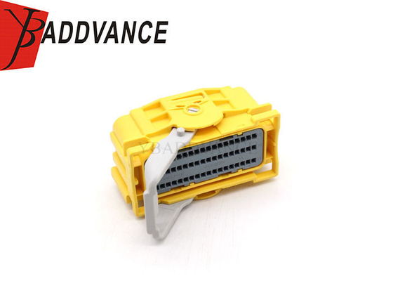 Yellow Color  54 Pin Female PBT GF20 Auto Wire-to-Board ECU Connector