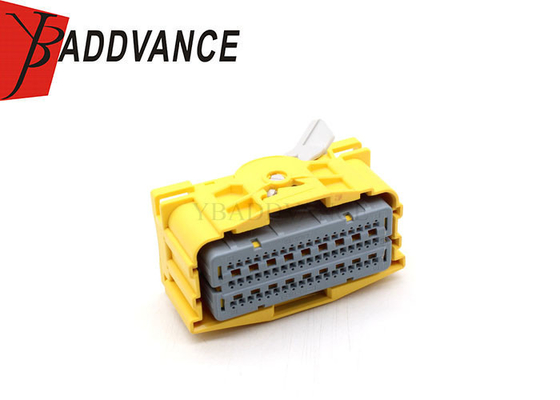 Yellow Color  54 Pin Female PBT GF20 Auto Wire-to-Board ECU Connector