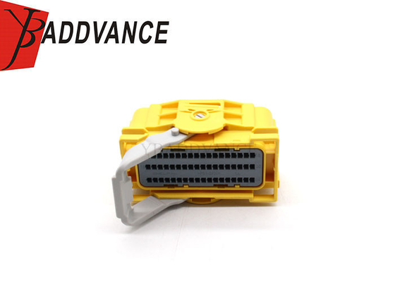 Yellow Color  54 Pin Female PBT GF20 Auto Wire-to-Board ECU Connector