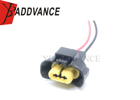Auto Waterproof Female Headlight Fog Lamps H11 H9 M6 Plug Connector 2 Pins Wire Harness 6189-0935 For T oyota Mazda
