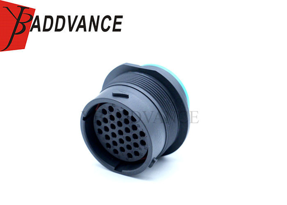 AHDP04-24-31SR-SRA Smooth Ring 31 Pin Amphenol Receptacle Connector With Dustcap Comparable to PN# HDP24-24-31S