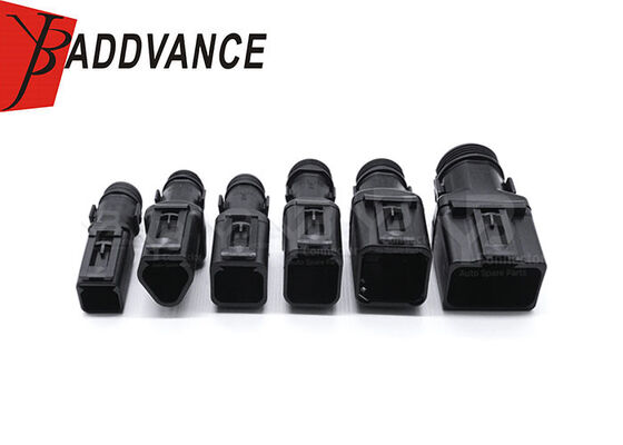 1011-235-0405 2-12 Pin Male DT Connector Tail Clip Set with Corrugated Pipe Fixed Harness Clip Protective Sheath