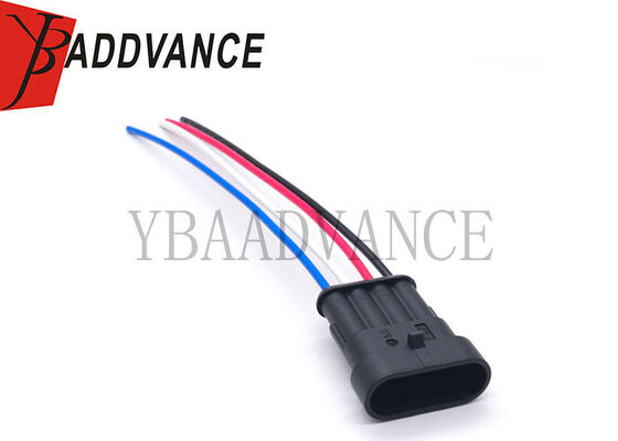 282088-1 282106-1 AMP Superseal 1.5 Series 4 Pin Female Male IP67 US CAR Connector Pigtail