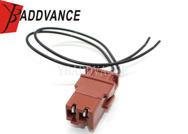 Brown 2 Pin Female Automotive Wiring Harness Connector Fit For Fuel Pump