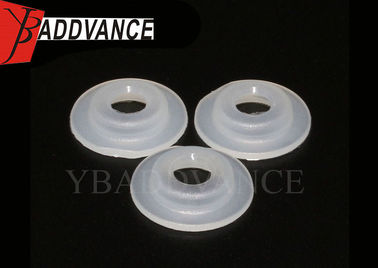 4mm Hole Fuel Injector Components Nylon Injector Cap White Color Size 13 X 6.9 X 3mm