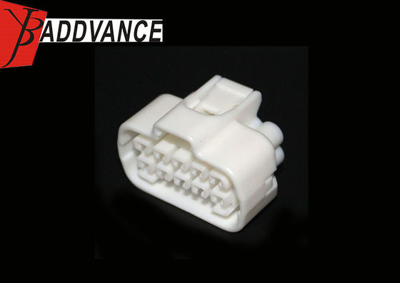 10 Pin Female Pbt Gf30 Waterproof Automotive Connectors Types White Color