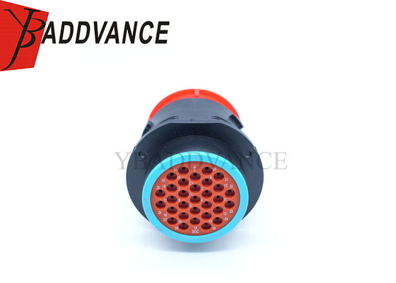 AHDP04-24-31SR-SRA connecteur à 31 broches pour récepteur d'amphénol en anneau lisse avec capot de poussière comparable à PN# HDP24-24-31S