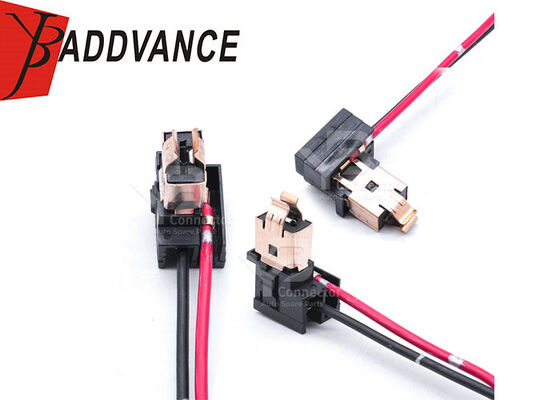 H1 H3 Corne de cuivre Bakelite Bougie d'allumage de voiture Socket Crooked Plug 2 Pins Accessoires de câblage